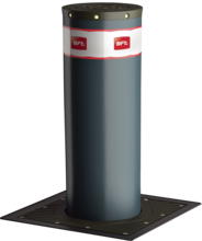 Retractable bollard made of steel with hydraulic pump - certified anti-terrorism