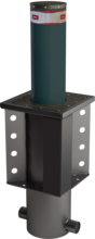 Dissuasore di sosta in acciaio con pompa idraulica - certificato antiterrorismo